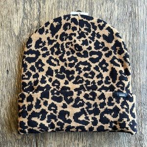 Vans Women’s Breakin Curf beanie-tan and black cheetah print. NWT